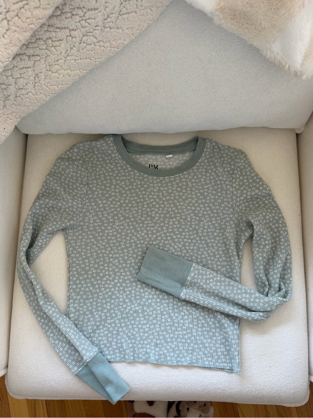 John Galliano Light Sage Green Long Sleeve Tee